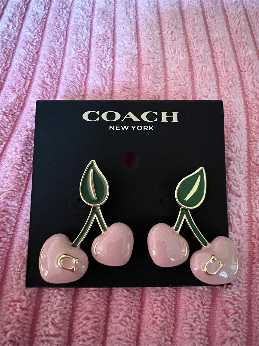 Coach Cherry Earrings - Picture 3 of 7